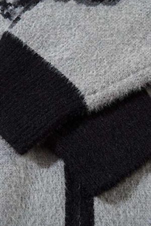 Concert Outfit Hand-Painted Butterfly Mohair Jacquard Cardigan