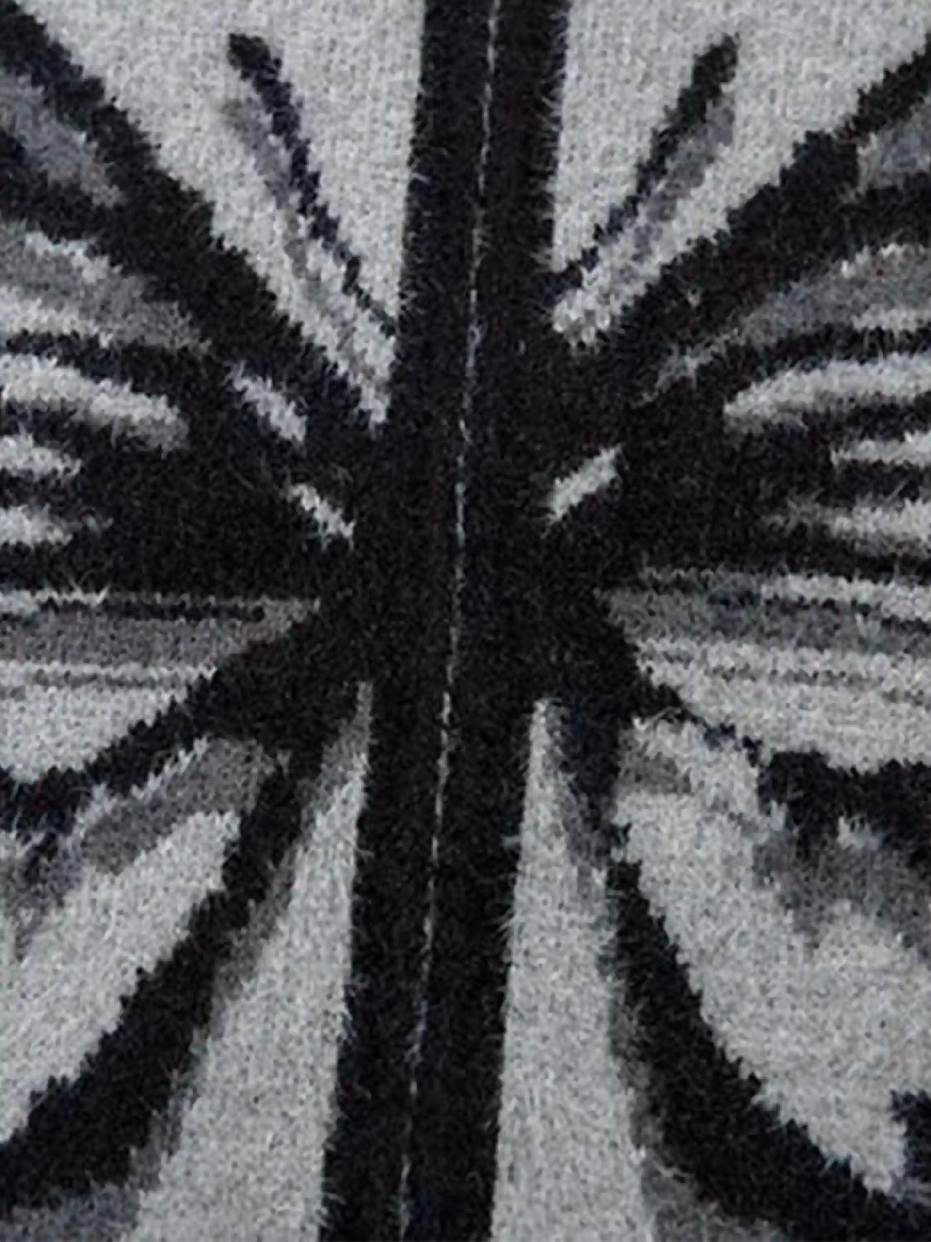 Concert Outfit Hand-Painted Butterfly Mohair Jacquard Cardigan Concert Outfit Hand-Painted Butterfly Mohair Jacquard Cardigan