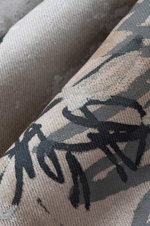 Concert Outfit Hand-Painted Graffiti Baggy Jeans