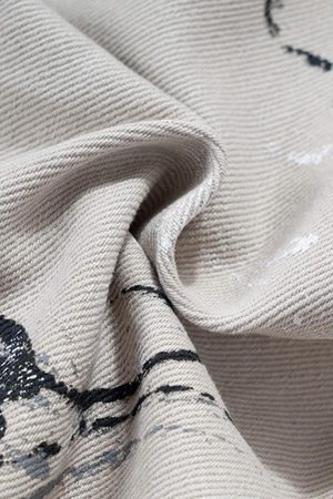 Concert Outfit Hand-Painted Graffiti Baggy Jeans