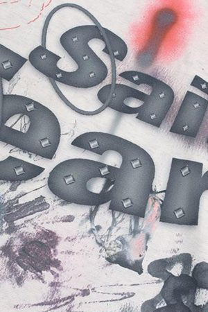 Concert Outfit Hand-Painted Ink Graffiti Hoodie