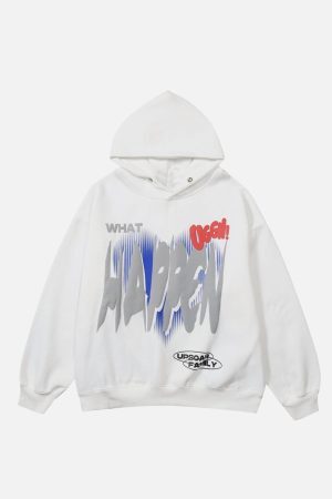 Concert Outfit HAPPEN Print Hoodie
