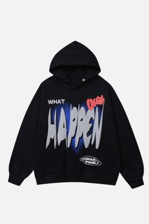 Concert Outfit HAPPEN Print Hoodie