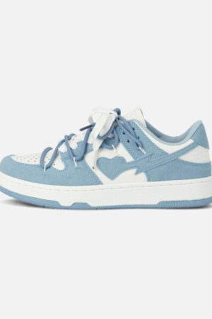 Concert Outfit Haze Blue Love Breathable Board Shoes