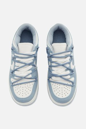 Concert Outfit Haze Blue Love Breathable Board Shoes