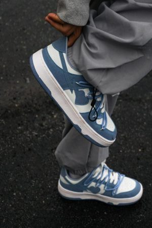 Concert Outfit Haze Blue Love Breathable Board Shoes