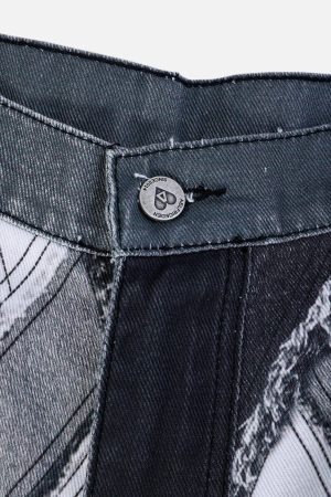 Concert Outfit Heart Patchwork Jorts