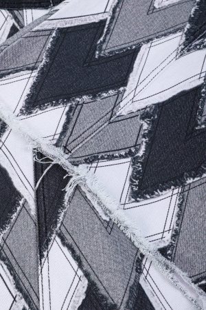 Concert Outfit Heart Patchwork Jorts