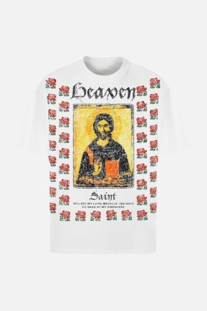 Concert Outfit Heaven Floral Graphic T-Shirt