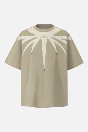 Concert Outfit Heavy CleanfitEmbroidery T-Shirt