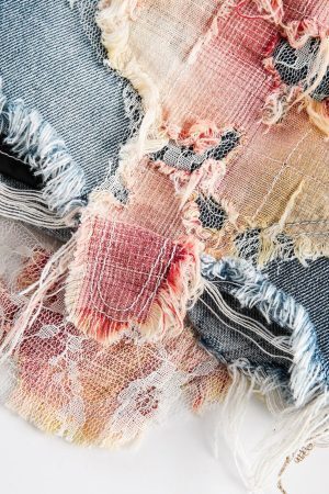 Concert Outfit Heavy Craftsmanship Lace Crop Jorts