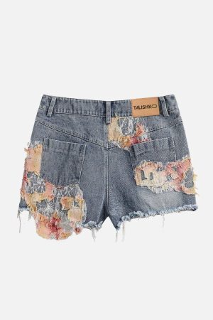 Concert Outfit Heavy Craftsmanship Lace Crop Jorts
