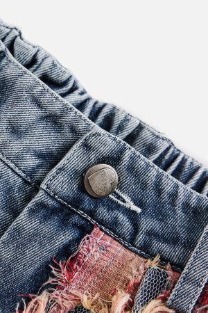 Concert Outfit Heavy Craftsmanship Lace Jorts