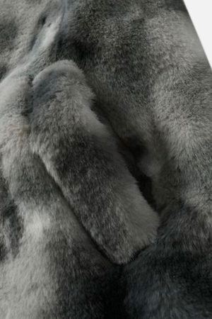 Concert Outfit Heavy-Duty Faux Lambswool Tie-Dye Urban Jacket