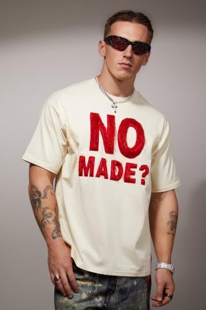 Concert Outfit Heavy Retro Patch Embroidered T-Shirt