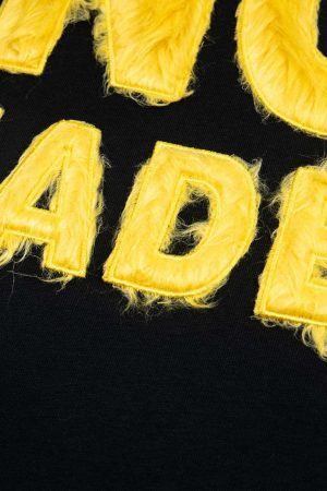 Concert Outfit Heavy Retro Patch Embroidered T-Shirt