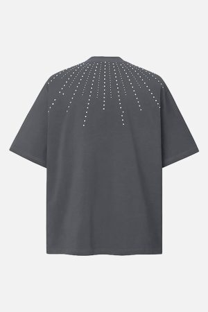 Concert Outfit Heavy Rhinestone Short-Sleeve T-Shirt