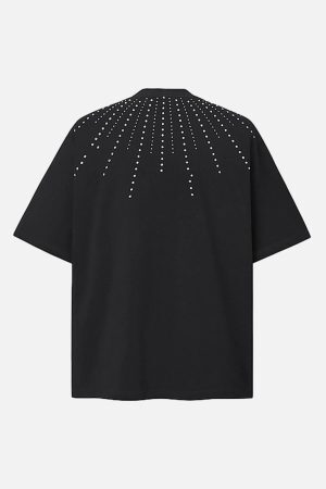 Concert Outfit Heavy Rhinestone Short-Sleeve T-Shirt