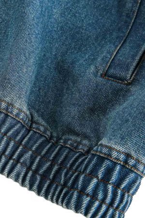 Concert Outfit Heavy Washed Denim Work Jacket