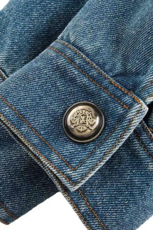 Concert Outfit Heavy Washed Denim Work Jacket