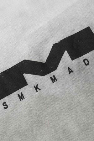 Concert Outfit Heavy Washed Distressed Dirty Print Letter T-Shirt