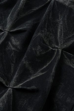 Concert Outfit Heavy Washed Distressed Pleated Baggy Jeans