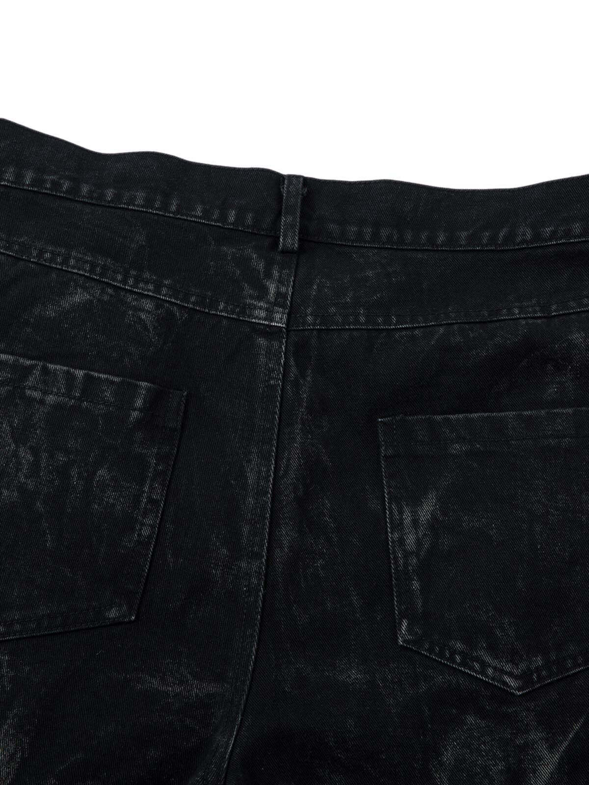 Concert Outfit Heavy Washed Distressed Pleated Baggy Jeans Concert Outfit Heavy Washed Distressed Pleated Baggy Jeans