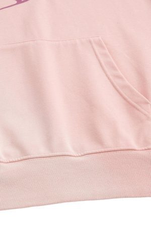 Concert Outfit Heavy Washed Letter Print Hoodie