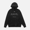 Concert Outfit Heavy Washed Print Fleece Hoodie