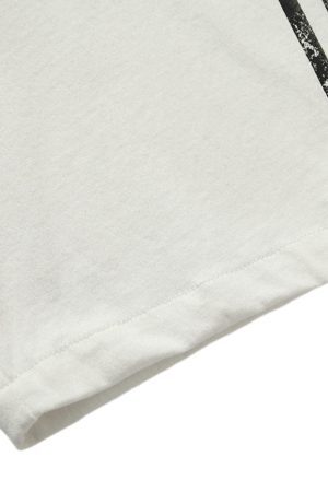 Concert Outfit Heavy Washed Street Metal Collar T-Shirt