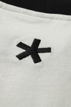 Concert Outfit Heavy Washed Street Metal Collar T-Shirt