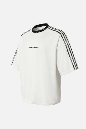 Concert Outfit Heavy Washed Street Metal Collar T-Shirt