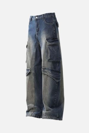 Concert Outfit Heavy Washed Workwear Baggy Barrel Jeans