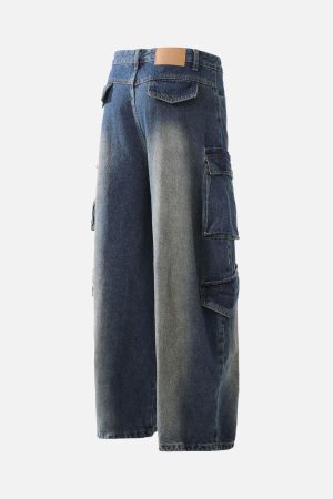Concert Outfit Heavy Washed Workwear Baggy Barrel Jeans