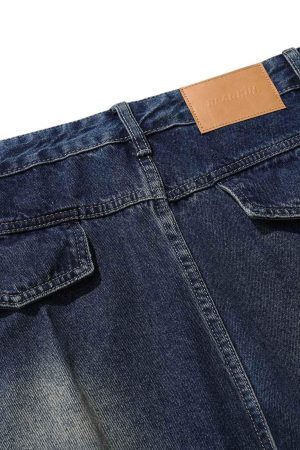 Concert Outfit Heavy Washed Workwear Baggy Barrel Jeans