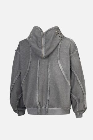 Concert Outfit Heavyweight Batik Washed Distressed Hoodie