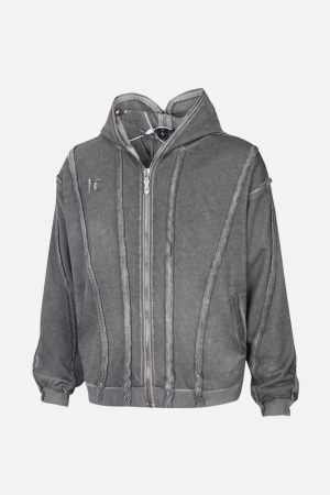 Concert Outfit Heavyweight Batik Washed Distressed Hoodie