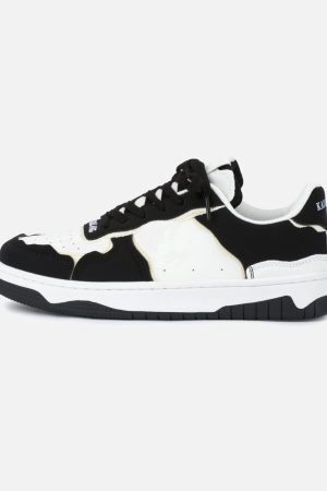 Concert Outfit High Street Black And White Board Casual Shoes