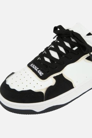 Concert Outfit High Street Black And White Board Casual Shoes