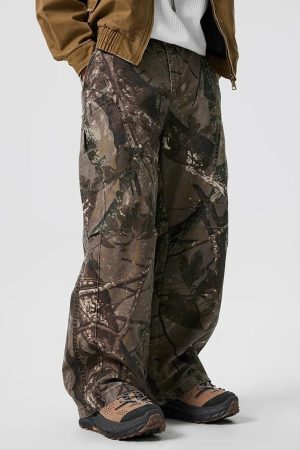 Concert Outfit High Street Camouflage Casual Pants