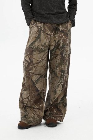 Concert Outfit High Street Camouflage Casual Pants