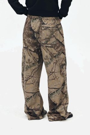 Concert Outfit High Street Camouflage Casual Pants