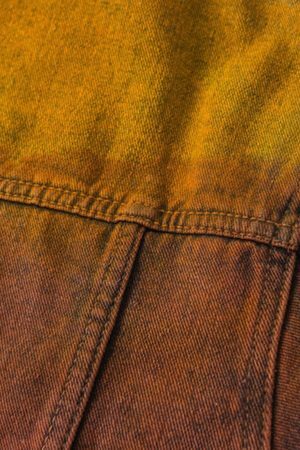 Concert Outfit High Street Distressed Spray-Painted Denim Jacket