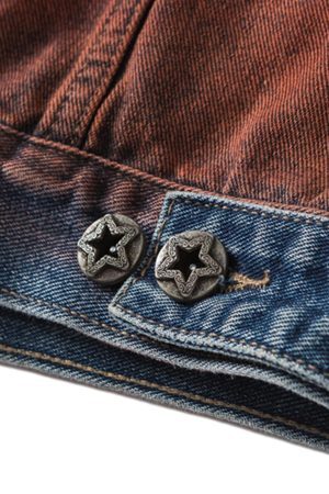 Concert Outfit High Street Distressed Spray-Painted Denim Jacket