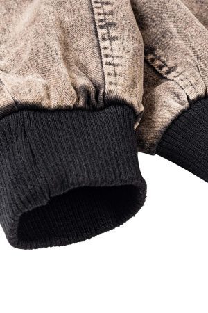 Concert Outfit High Street Distressed Washed Work Jacket