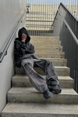 Concert Outfit High Street Embroidery Hip-Hop Jeans