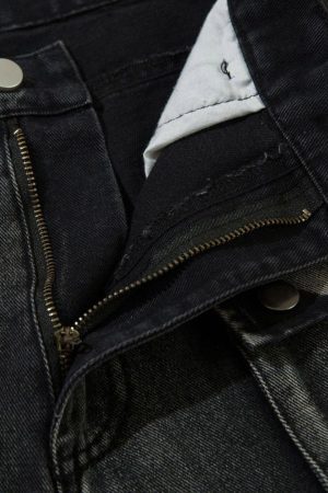 Concert Outfit High Street Embroidery Hip-Hop Jeans