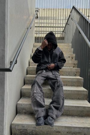 Concert Outfit High Street Embroidery Hip-Hop Jeans