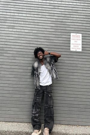 Concert Outfit High Street Embroidery Hip-Hop Jeans