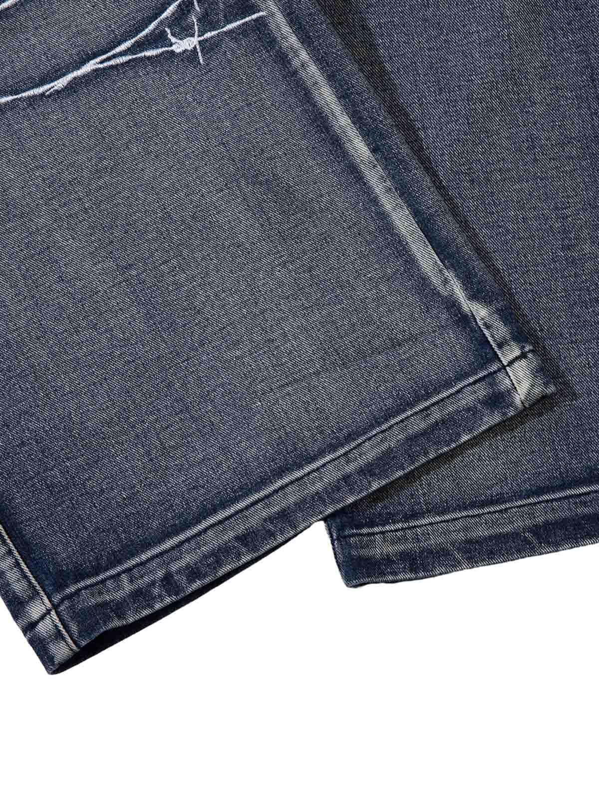 Concert Outfit High Street Embroidery Hip-Hop Jeans Concert Outfit High Street Embroidery Hip-Hop Jeans